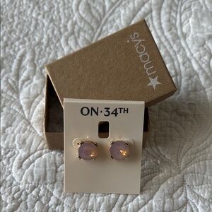 Pink Stud Earrings